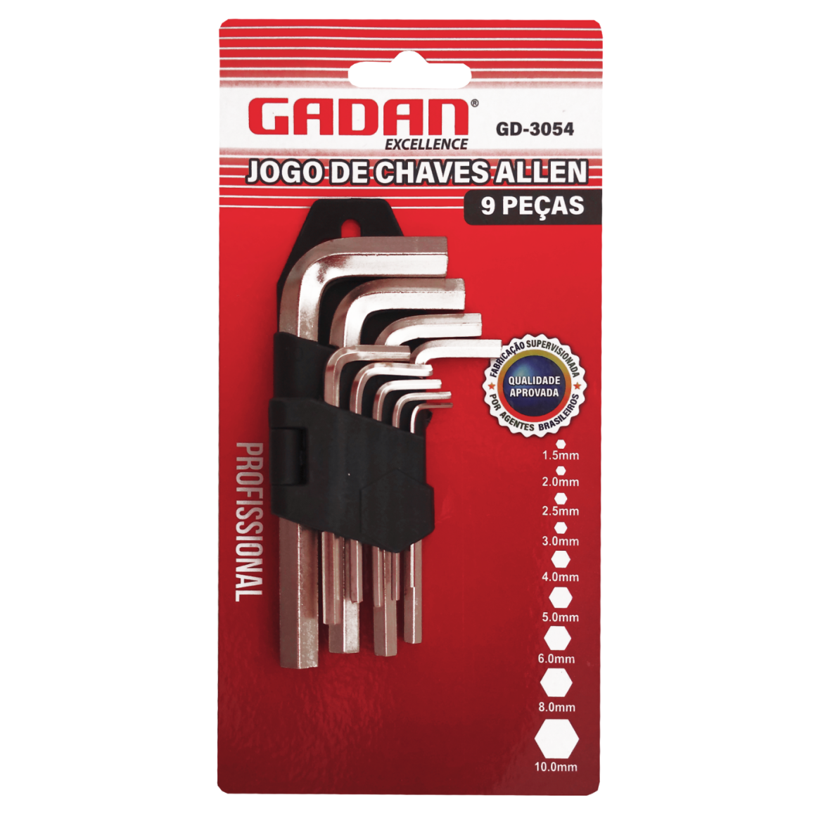 JG CH ALEN CURTA 09 PCS GADAN GD-3054