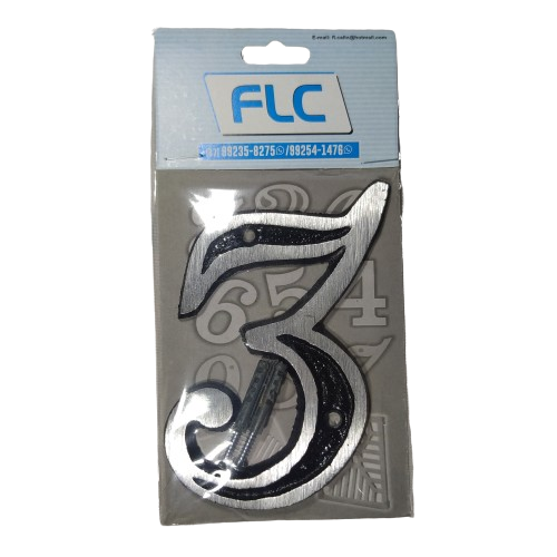 NUMERO DE ALUMINIO "3" FLC