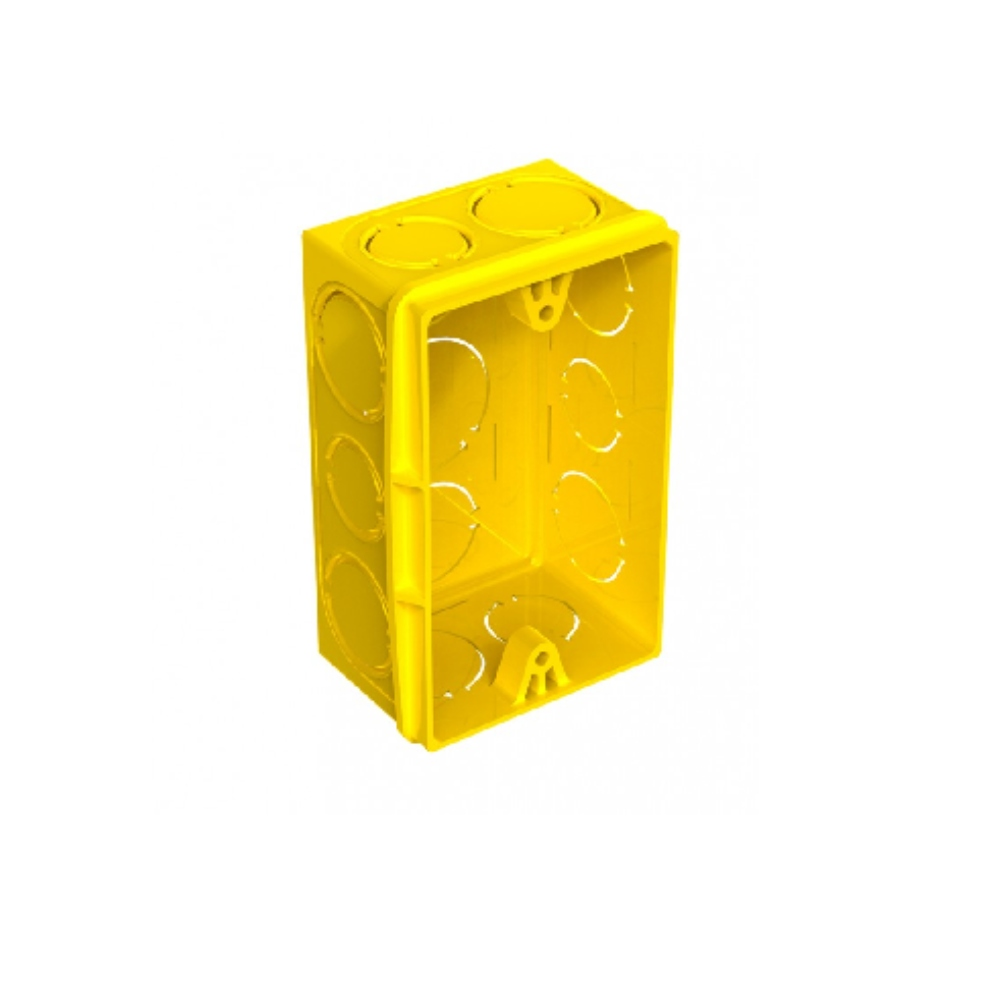 CAIXA LUZ PVC 4X2 AMARELA INJEREST 2021