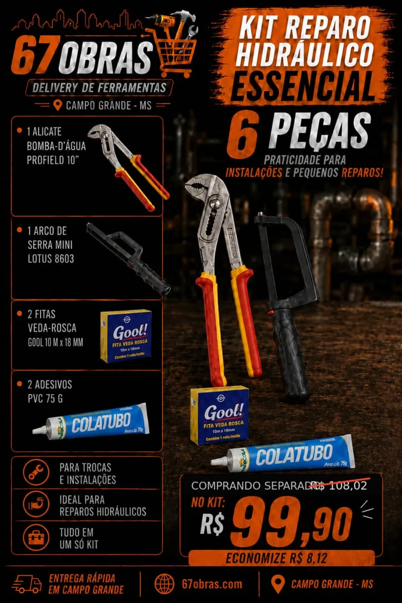 Kit Reparo Hidráulico Essencial