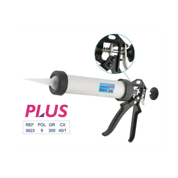 PISTOLA SILICONE "LOTUS" FECHADO REFORCADA
