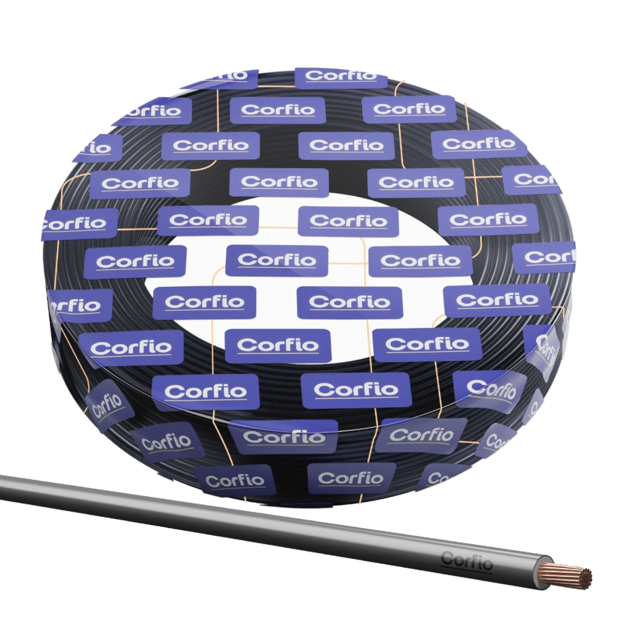CABO FLEX "10.00MM" (PTO FORCA) CORFIO 100MT