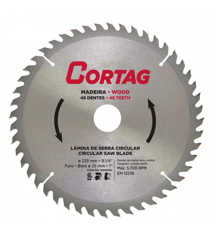 DISCO MAD 09"X235X25.4MM 48D CORTAG