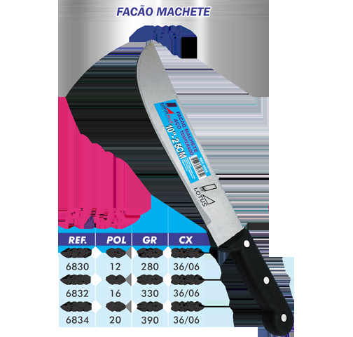 FACAO P/MATO 12" 30CM LOTUS CB POLIP 6830