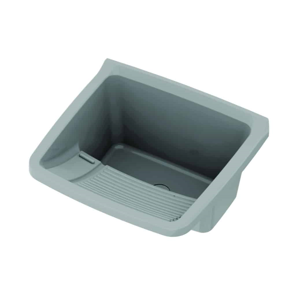 TANQUE PVC CINZA 21LT 48X30X44CM