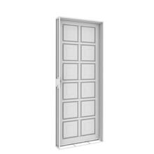 PORTA METAL TOTAL ALMOF QUAD "DIR" BCO 85X215