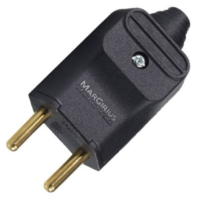 PLUG MACHO "20A 2P" PLD 2-2 MARGIRIUS PRETO