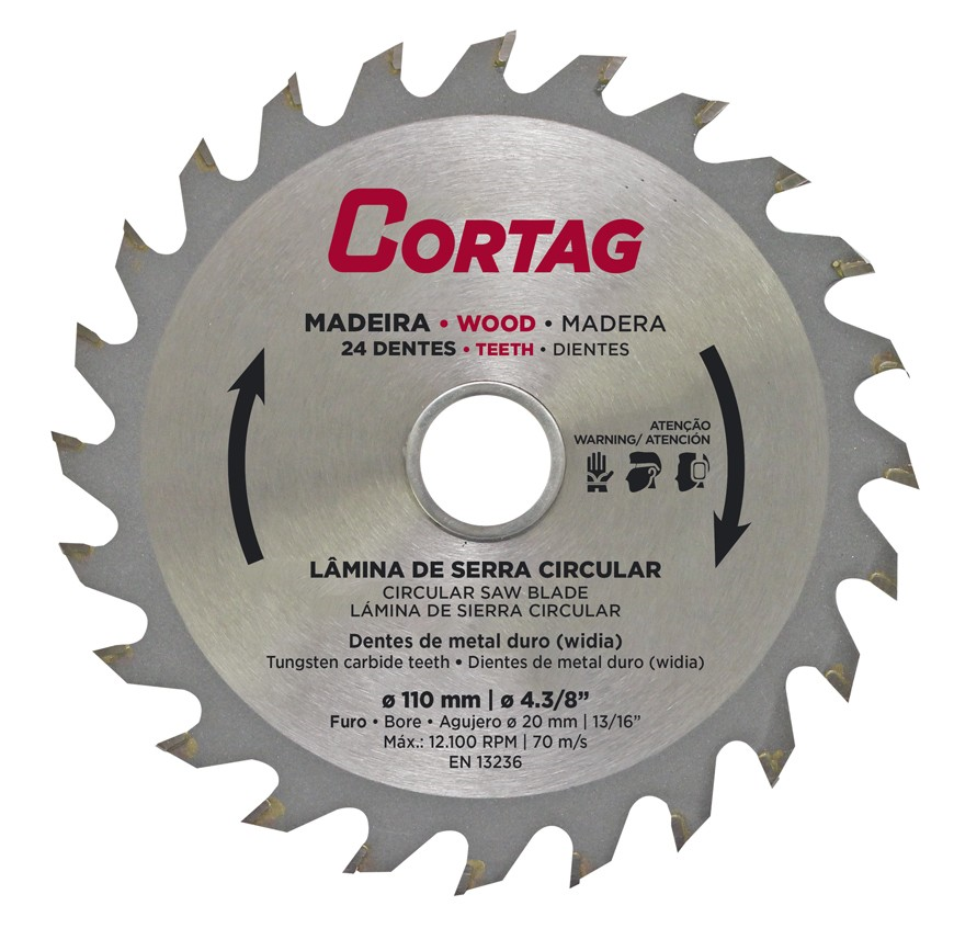 DISCO MAD 04"X110X20.0MM 24D CORTAG