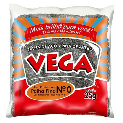 PALHA DE ACO N 0 VEGA 25G FINA