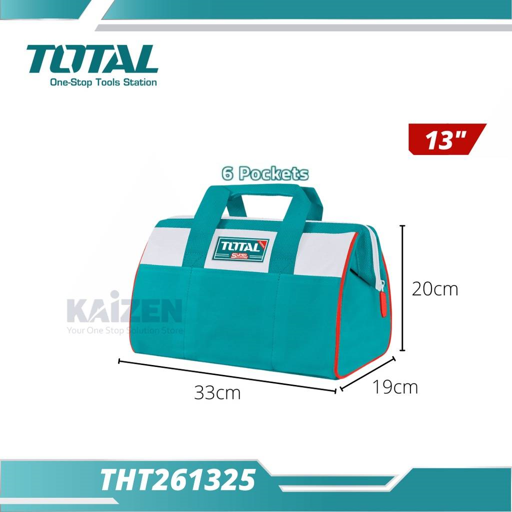 BOLSA FERRAMENTAS TOTAL 13" 33X19X20