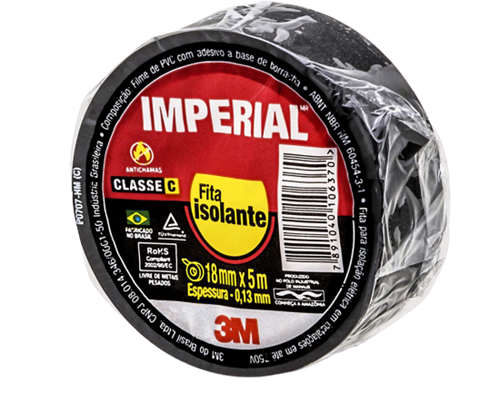 FITA ISOLANTE 3M IMP 18X10MT PTA