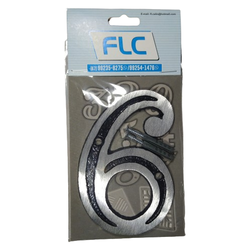 NUMERO DE ALUMINIO "6" FLC