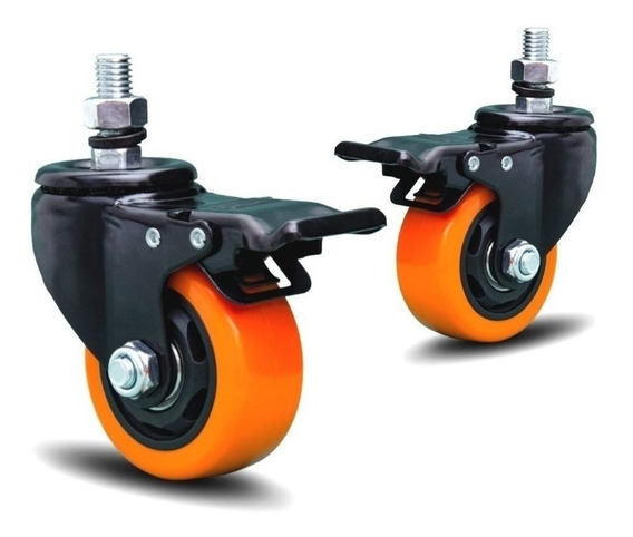 RODIZIO "LARANJA PARAFUSO FREIO" 58MM"