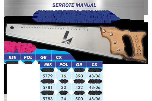 SERROTE "24" LOTUS CABO MADEIRA 600MM FLEX 57
