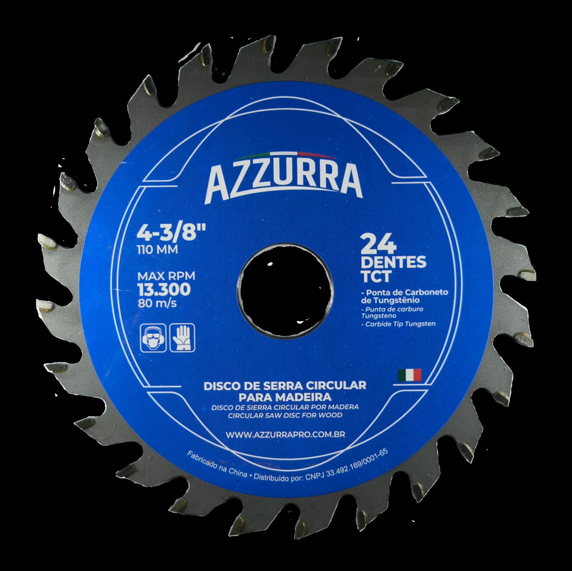 DISCO MAD 04"X110X20.0MM 24D AZZURRA