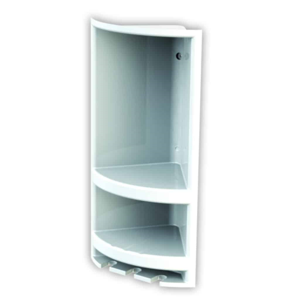 PORTA SHAMPOO CANTO PVC BRANCO