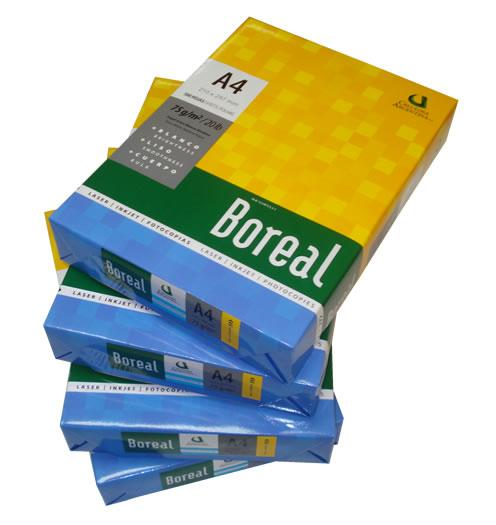 PAPEL A4 500FL BOREAL 210X297MM 75G 20LB