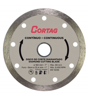 DISCO LISO 7"X180X25.4MM