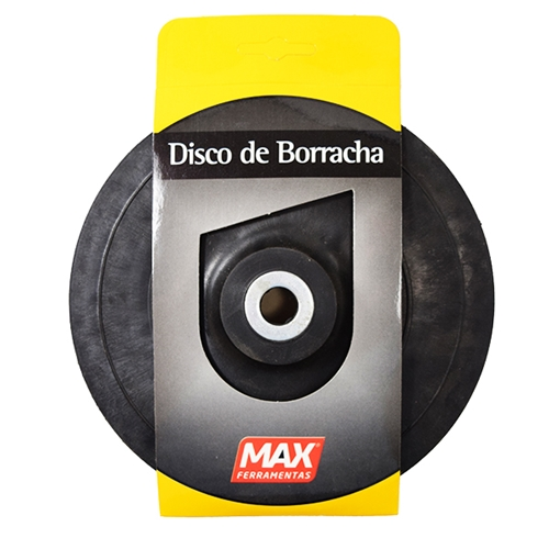 DISCO BORRACHA 7" FLEX MAX C/ARRUELA