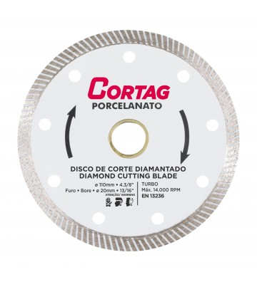 DISCO PORCELANATO 4"X110X20.0X1MM CORTAG