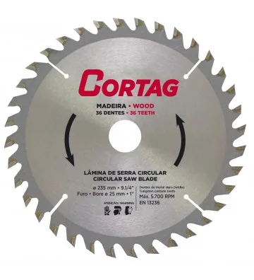 DISCO MAD 09"X235X25.4MM 36D CORTAG 61768
