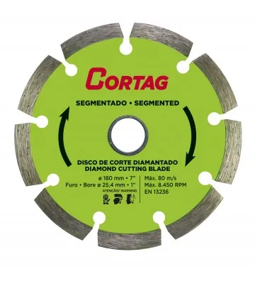 DISCO SEG 7"X180X25.4MM CORTAG 61618