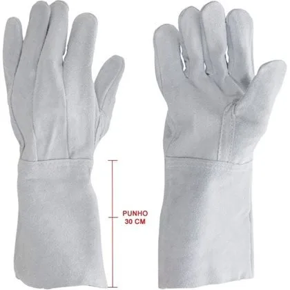 LUVA "MAO" RASPA COURO 15CM