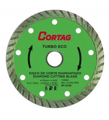 DISCO TURBO 4"X110X20.0MM CORTAG ECO 60598
