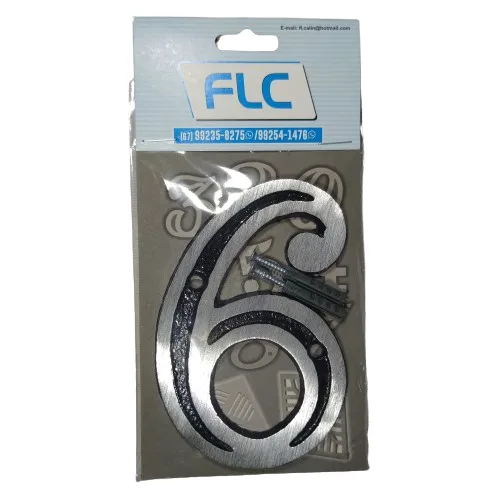 NUMERO DE ALUMINIO "6" FLC