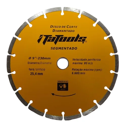 DISCO SEG 9"X230X25.4MM "ITATOOLS"