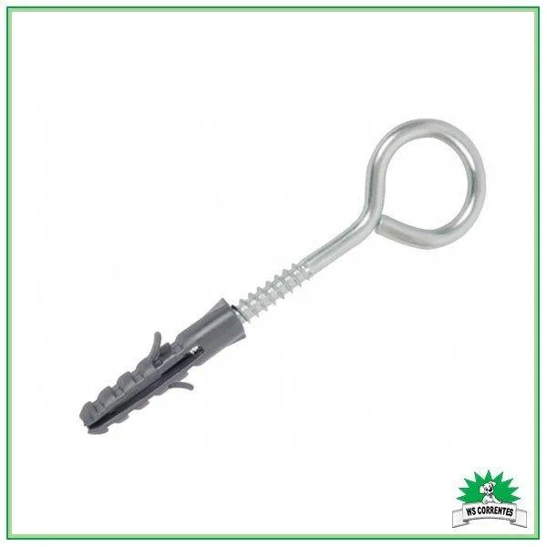 GANCHO "PITAO" 10 C/BUCHA "WS" 100 PC ZINCADO