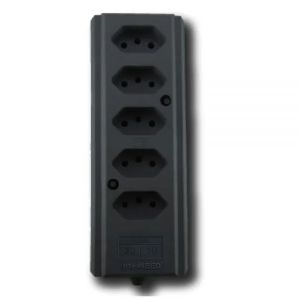 TOMADA BARRA PTA 5 "20A 2P+T" INTERNEED 66620