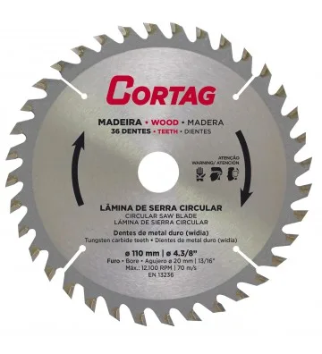 DISCO MAD 07"X185X25.4MM 36D CORTAG 61448