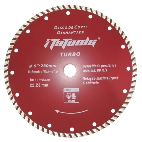 DISCO TURBO 9"X230X22.2MM "ITATOOLS" (2319)