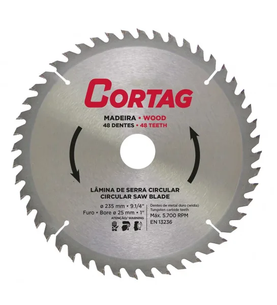 DISCO MAD 09"X235X25.4MM 48D CORTAG 61769