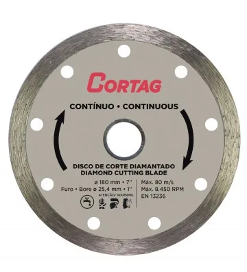 DISCO LISO 7"X180X25.4MM CORTAG 61610