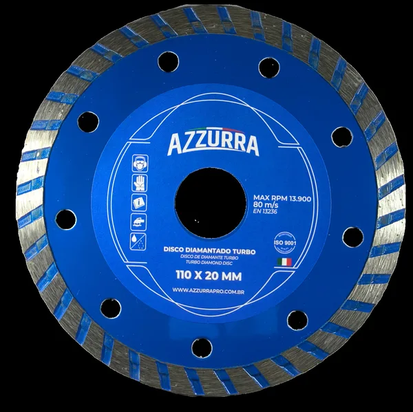 DISCO TURBO 4"X110X20.0MM AZZURRA 123652